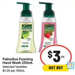IGA Palmolive foaming hand wash offer