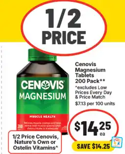 IGA Cenovis magnesium tablets offer