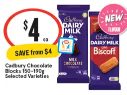 IGA Cadbury chocolate blocks offer