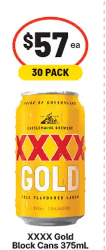 IGA Xxxx gold block cans offer