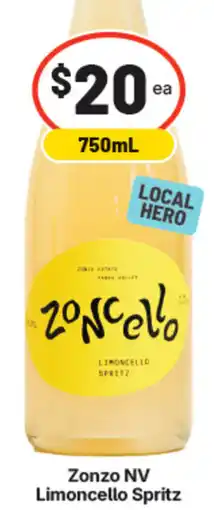 IGA Zonzo nv limoncello spritz offer