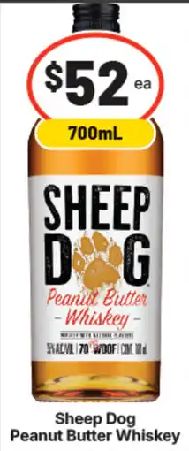 IGA Sheep dog peanut butter whiskey offer