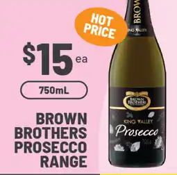 IGA Brown brothers prosecco range offer