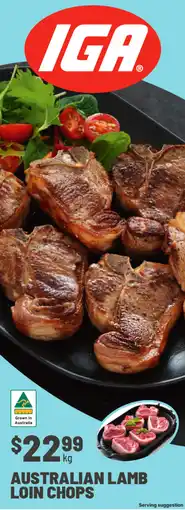 IGA Australian lamb loin chops offer