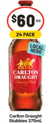 IGA Carlton draught stubbies offer