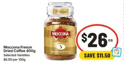 IGA Moccona freeze dried coffee offer