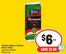 IGA Perfect italiano cheese block offer