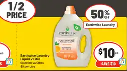 IGA Earthwise laundry liquid offer