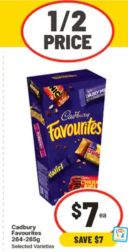 IGA Cadbury favourites offer