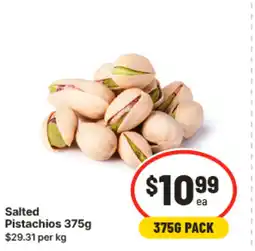 IGA Salted pistachios offer