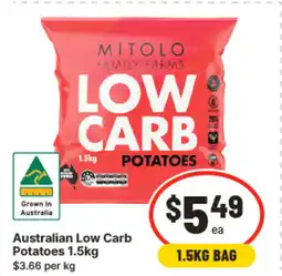 IGA Australian low carb potatoes offer