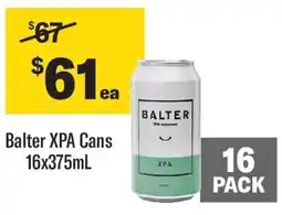 Coles Balter xpa cans offer