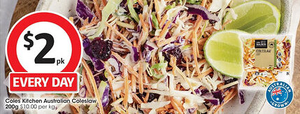 Coles Coles kitchen australian coleslaw offer