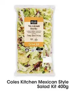 Coles Coles Kitchen Mexican Style Salad Kit offer