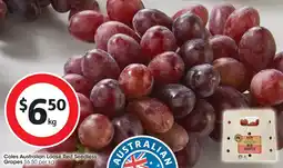 Coles Coles australian loose red seedless grapes offer