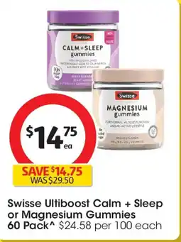 Coles Swisse Ultiboost Calm + Sleep or Magnesium Gummies offer