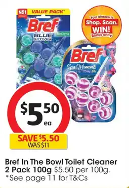 Coles Bref In The Bowl Toilet Cleaner Pack offer