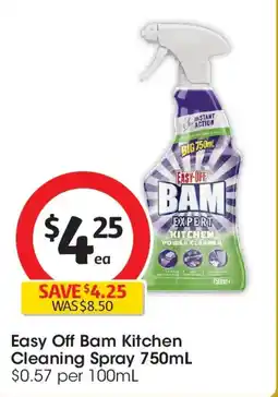 Coles Easy off bam kitchen cleaning spray offer