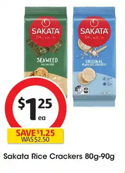 Coles Sakata rice crackers offer