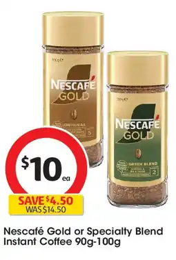 Coles Nescafé gold or specialty blend instant coffee offer