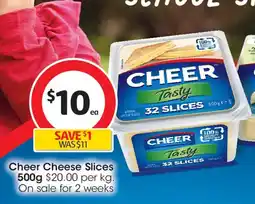 Coles Cheer cheese slices offer