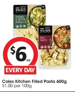 Coles Coles kitchen filled pasta offer