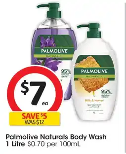 Coles Palmolive naturals body wash offer