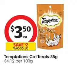 Coles Temptations cat treats offer