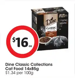 Coles Dine classic collections cat food offer