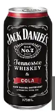 Coles Jack Daniels & Cola Can offer