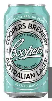Coles Coopers Australian Lager Can offer