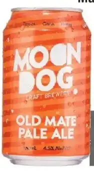 Coles Moon Dog Old Mate Pale Ale Can offer