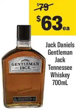 Coles Jack Daniels Gentleman Jack Tennessee Whiskey offer