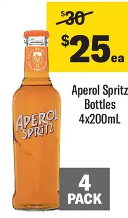 Coles Aperol Spritz Bottles offer