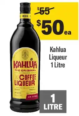 Coles Kahlua Liqueur offer