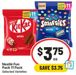 IGA Nestlé fun pack offer