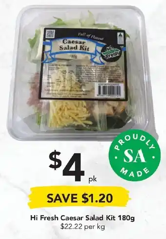 Drakes Hi Fresh Ceasar Salad Kit 180g offer