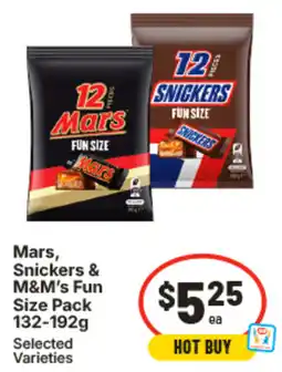 IGA Mars, snickers & m&m's fun offer