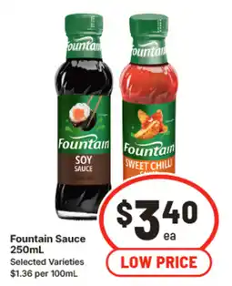 IGA Fountain sauce offer