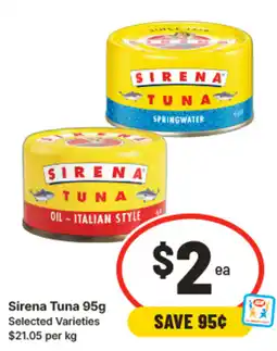 IGA Sirena tuna offer