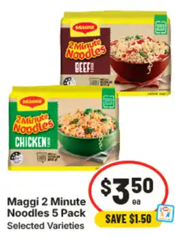 IGA Maggi 2 minute noodles offer