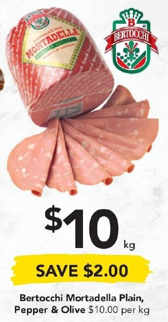 Drakes Bertocchi Mortadella Plain, Pepper & Olive offer