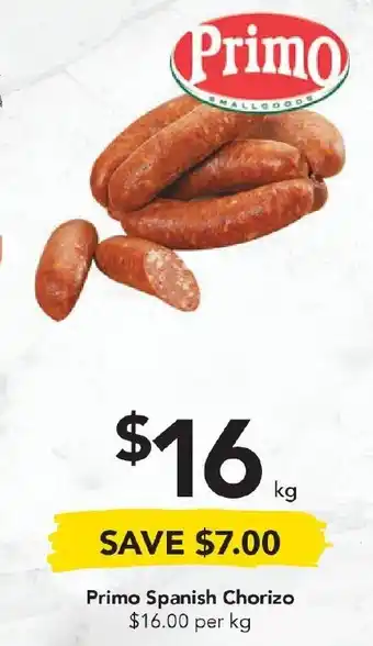 Drakes Primo Spanish Chorizo offer