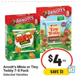 IGA Arnott's minis or tiny teddy offer
