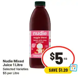 IGA Nudie mixed juice offer