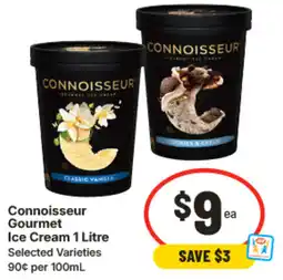 IGA Connoisseur gourmet ice cream offer