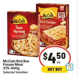IGA Mccain red box frozen meal offer