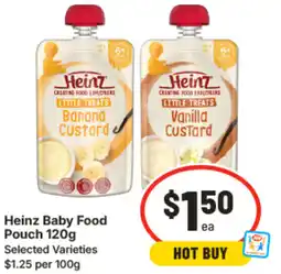 IGA Heinz baby food pouch offer