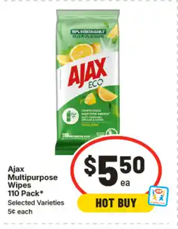 IGA Ajax multipurpose wipes offer