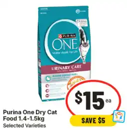 IGA Purina One Dry Cat Food offer